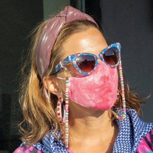 NWT LELE SADOUGHI Tie-Dye Face Mask 3 Face-mask - Picture 6 of 8